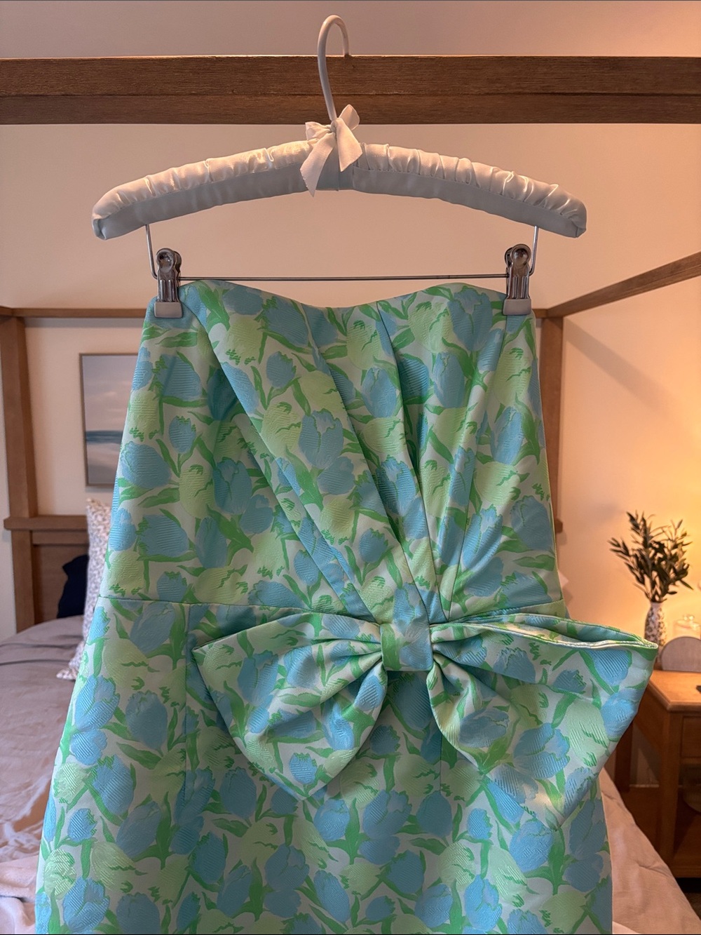 NWT Lilly Pulitzer Jacquard Strapless Gown